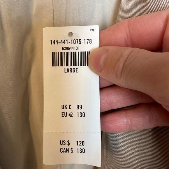 NWT Abercrombie & Fitch Open front Drapey blazer L - Picture 9 of 11